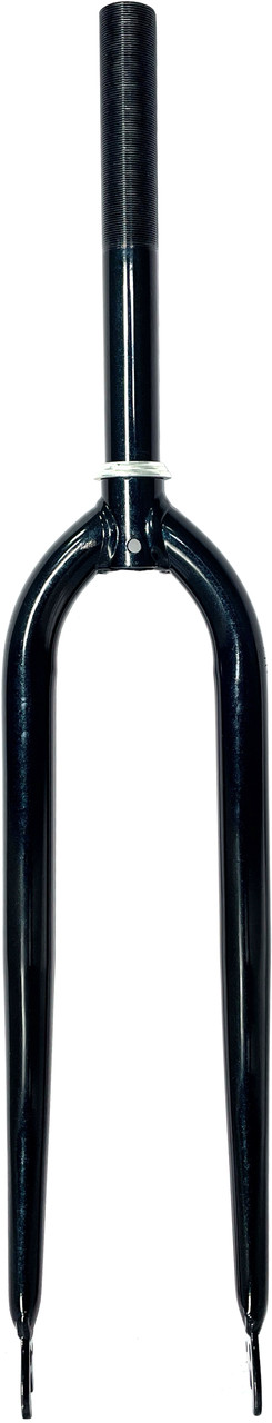 Виделка 28" сталева, шток 1" — 20 см, різі 10 см Темно-синя