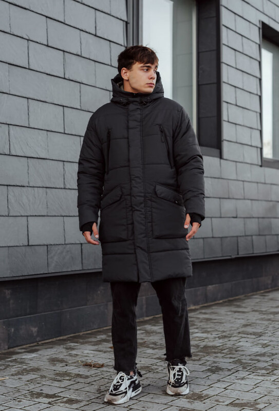 Зимова парка сірого кольору Staff no dark gray