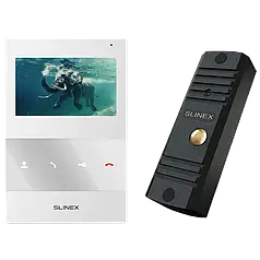 Комплект відеодомофону Slinex ML-16HD(Black)+SQ-04M(White)