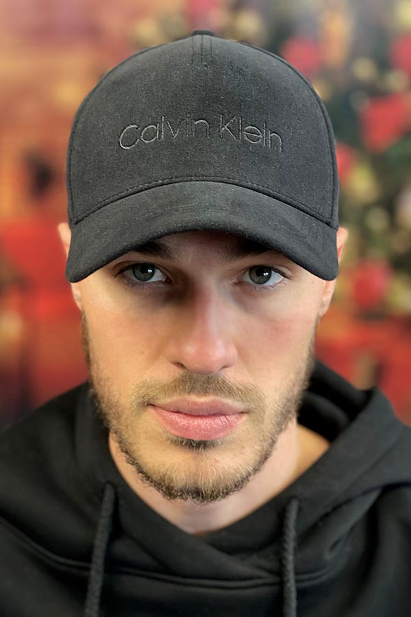 Чоловіча кашемірова зимова бейсболка (6094-2) чорний