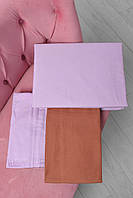 Комплект постельного белья фиолетово-горчичного цвета полуторка