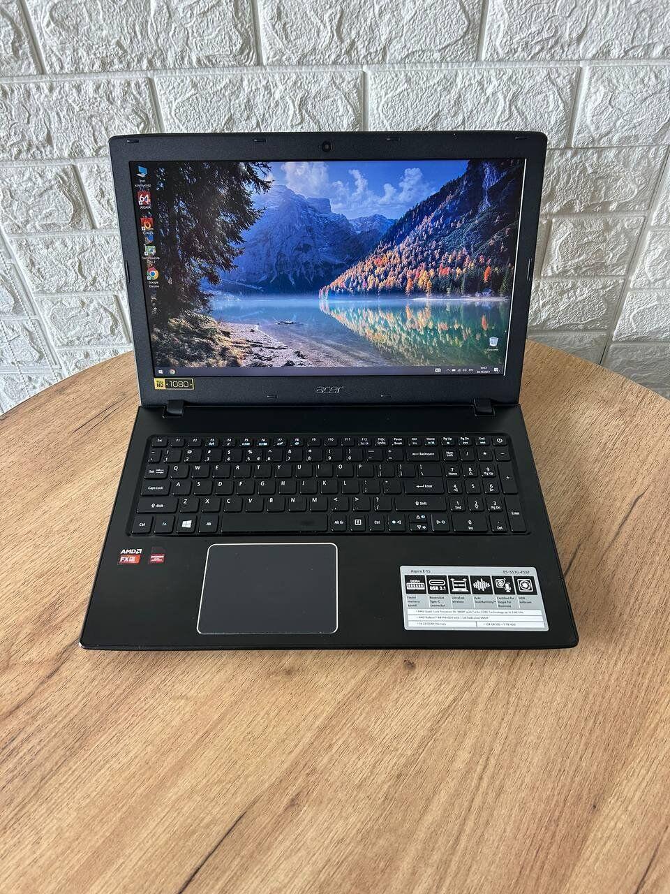 Б/в Ноутбук Б-клас Acer Aspire E5-553 15.6" 1920x1080| AMD FX-9800P| 16GB RAM| 256GB SSD+500GB HDD| Radeon R7 M340 2GB