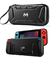 Чехол кейс MEO под Grip Case для Nintendo Switch / OLED / Кейс + бампер MEO