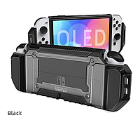 Карбоновый чехол HeysTop для Nintendo Switch OLED / Black