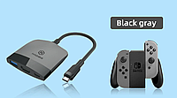 Type-C 3.1 - HDMI адаптер переходник HAGIBIS USB Hub для Steam Deck / Black-Grey