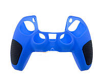 Защитный чехол бампер из плотного силикона Alloyseed для геймпадов PlayStation 5 / DualSense / PS5 / Синий