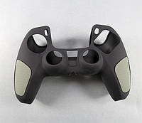 Защитный чехол бампер из плотного силикона Alloyseed для геймпадов PlayStation 5 / DualSense / PS5 / Черный