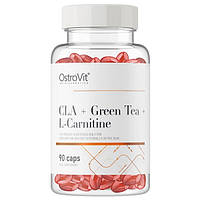 Жиросжигатель CLA + Green Tea + L-Carnitine OstroVit (90 капсул)