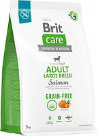Brit Care Dog Grain-free Adult Large Breed для больших пород собак беззерновой с лососем 1 кг