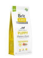 Brit Care Dog Sustainable Puppy Сухой корм для щенков с курицей и насекомыми 3 кг