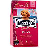 Happy Dog Mini XS Japan Япония сухой корм для маленьких пород собак - куркица с форелью и водорослями 300 гр