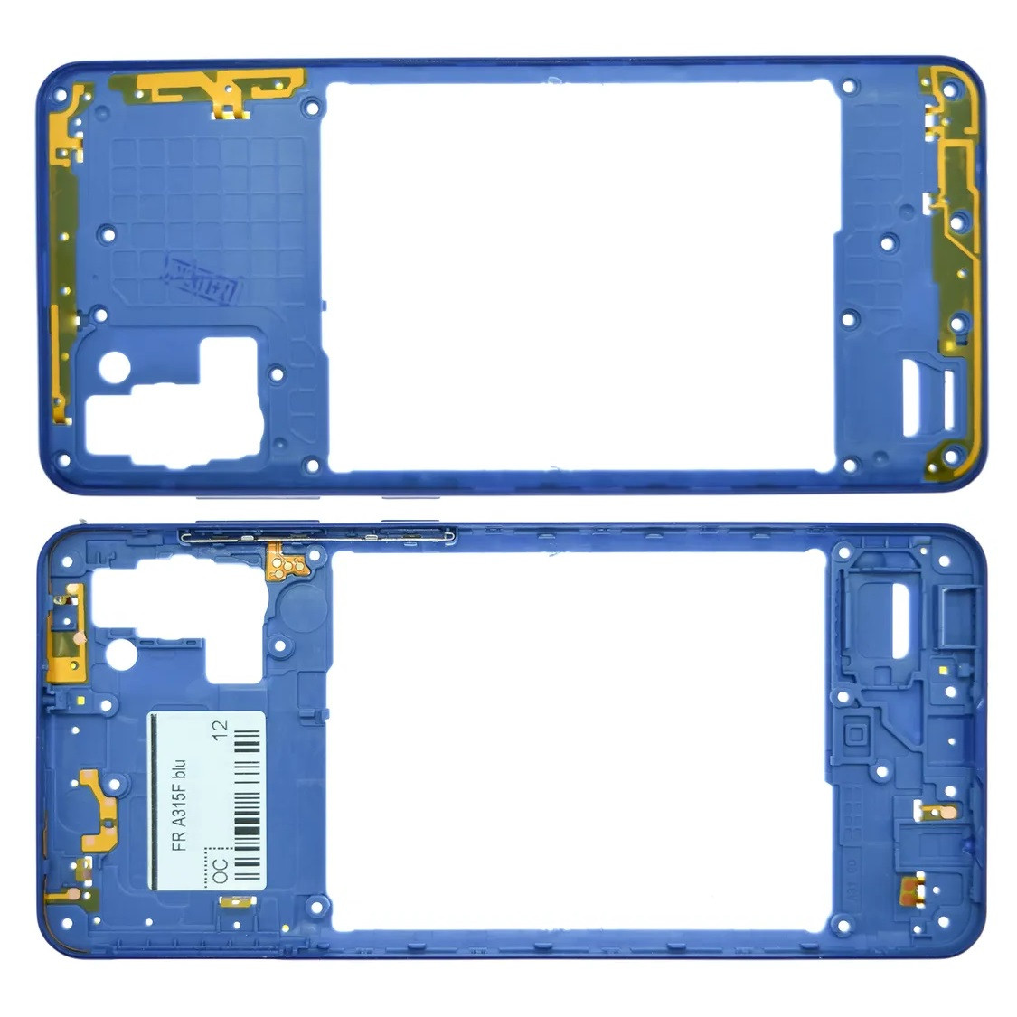 Середня частина корпусу для телефону Samsung A315 Galaxy A31 (2020) синя