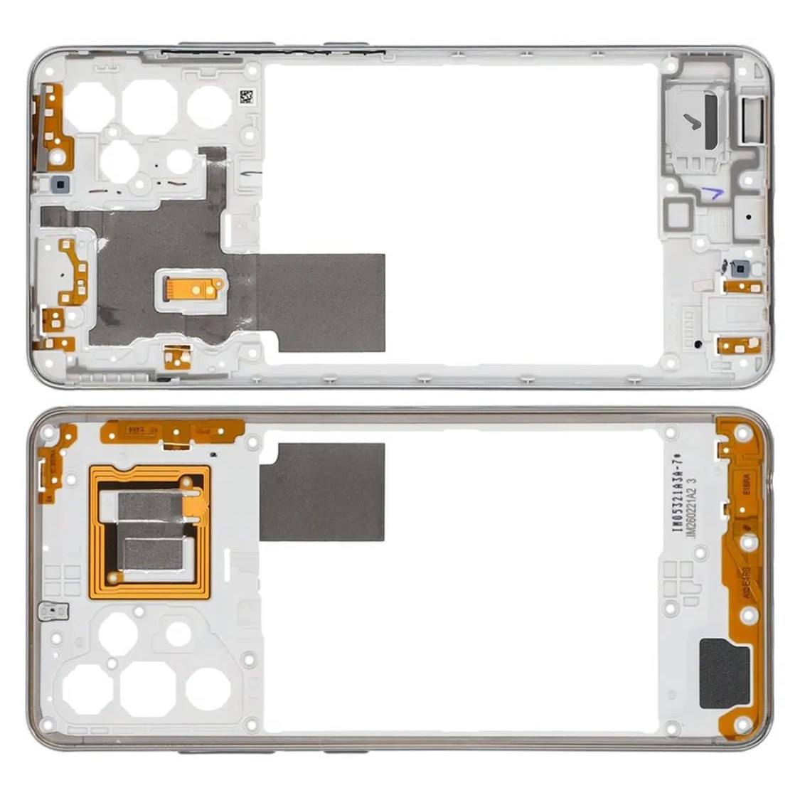 Середня частина корпусу для телефону Samsung A325 Galaxy A32 (2021) біла