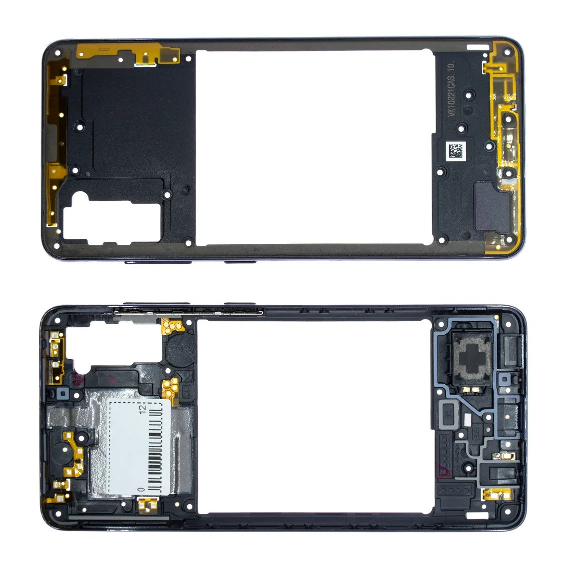 Середня частина корпуса для телефону Samsung A415 Galaxy A41 (2021) чорна