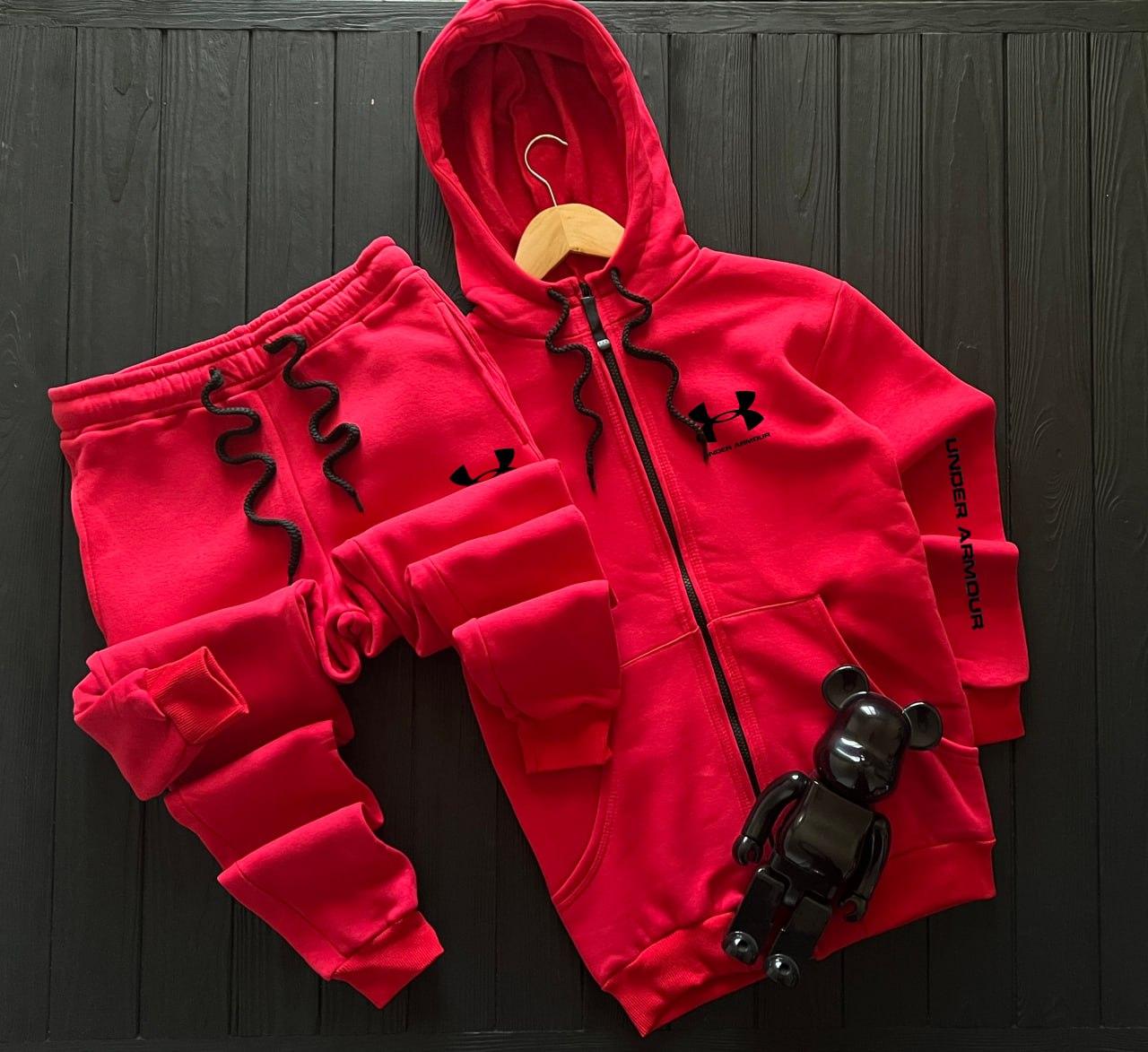 Спортивний зимовий костюм under armour чоловічий теплий на блискавці черовний толстовка штани на флісі андер армор