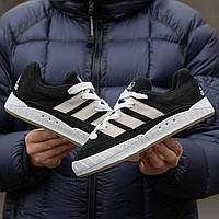 Кроссовки женские Adidas Adimatic x Neighborhood Black натуральная замша, прошиты. код IN-1598