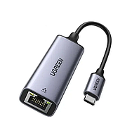УЦЕНКА! Внешняя сетевая карта / Сетевой адаптер USB type C Ugreen CM209 Gigabit Ethernet LAN RJ45 (50737)