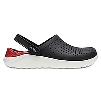 Crocs LiteRide Clog Black White, Кроксы лайтрайд черные с белой подошвой мужские унисекс оригинал