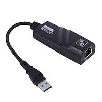 Внешняя сетевая карта USB 3.0 Ethernet RJ45 GigabitLan 1 Гбит EM, код: 7849253