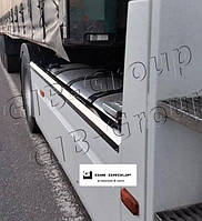 Накладки профильные на боковые спойлера для MAGNUM (Пищевая нержавейка)