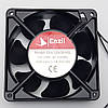 Побутовий осьовий вентилятор 120×120×38, 220В, HSL 23Вт на 7 лопатей (квадратний). Eazil, фото 2