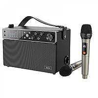 Bluetooth Speaker & 2 Microphones Hoco BS50 Chanter Black