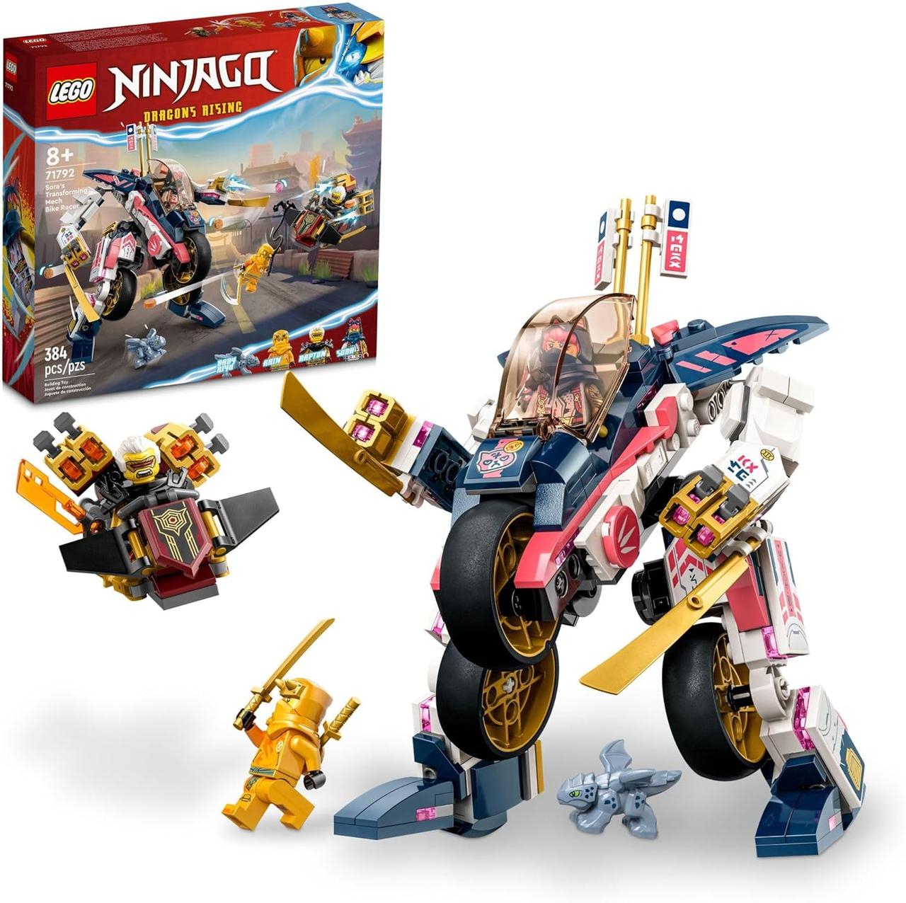 Конструктор Лего Ніндзяго Перегінний робобайк-трансформер Зірі Lego Ninjago Sora's Transforming Bike 71792