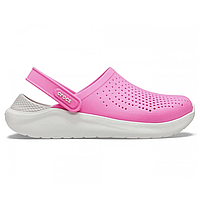 Crocs LiteRide Clog Electric Pink, Кроксы лайтрайд розовые женские унисекс оригинал + коробка