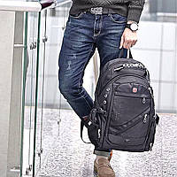 Функциональный городской рюкзак с дождевиком, Рюкзак удобный прочный мужской, Надежный мужской рюкзак, UYT