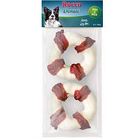 Пончик Rocco Donut для собак з м'ясом яловичини та качки 130 г ЦІНА ЗА 1 ШТ 4062911015203