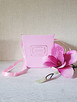 Трапеция флористическая самосборная розовая коробочка картонная для цветов