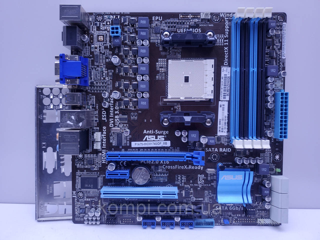 Материнська плата sFM1 ASUS F1A75-M (Socket FM1,DDR3,б/у)
