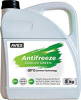 Антифриз Avex Cooler MEG G12 (-33) зелений 5л