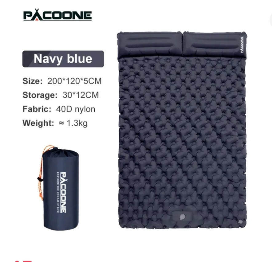 Матрац двомісний надувний Pacoone 200*120см, фото 1