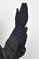 Перчатки женские на меху темно-синего цвета размер 6 165072P