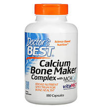 Doctor's Best Calcium Bone Maker Complex with MCHCal and VitaMK7 180 Caps