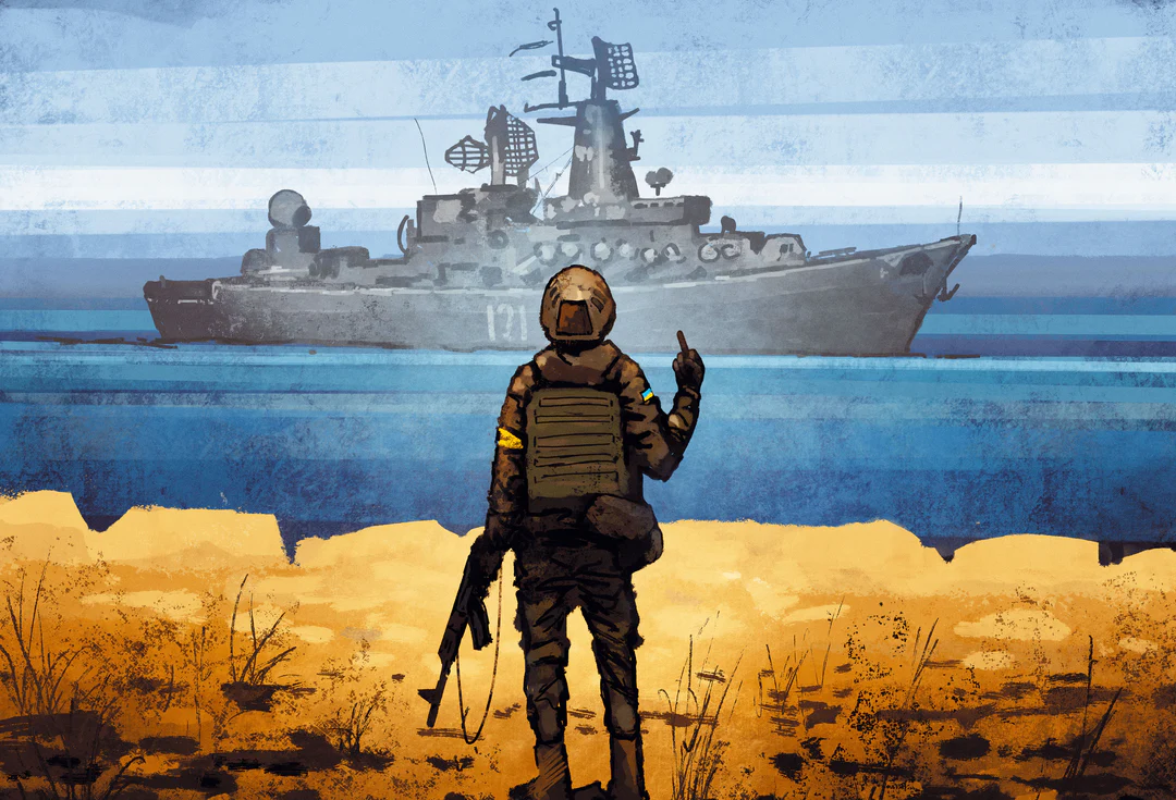 Пазли РУССКІЙ ВОЄННИЙ КОРАБЛЬ ІДІ НА...! 500 елементів