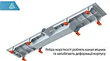 ДУШОВИЙ КАНАЛ (ТРАП В ДУШ) МСН З СУХИМ СИФОНОМ, ВЕРТИКАЛЬНИМ ФЛАНЦЕМ, РЕШІТКА ПІД ПЛИТКУ, 750 ММ, фото 3