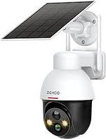 Беспроводная уличная камера безопасности DEKCO с солнечной батареей Wi-Fi-камера с разрешением 2K, панорамир