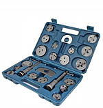 Набір знімачів гальмівних циліндрів 22 шт. 2 воротки з прав і лівою різзю Asta, фото 2