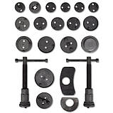 Набір знімачів гальмівних циліндрів 22 шт. 2 воротки з прав і лівою різзю Asta, фото 3