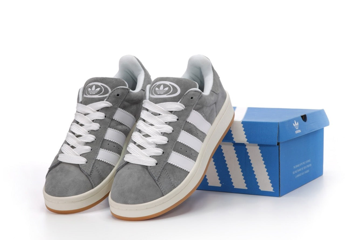 Мужские женские кроссовки Adidas Campus 00S Grey White кеды Адидас ...