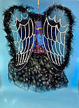 Карнавальний дитячий костюм "Чорний ангел" 2 предмети — карнавальний костюм для дівчинки 2238, фото 2
