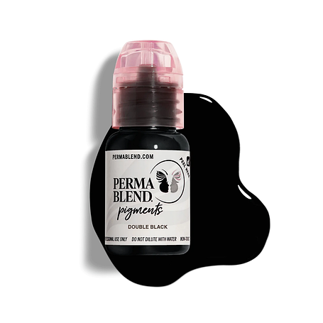 Пігмент для татуажу PERMA BLEND Double Black (USA), 15 мл, фото 1