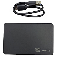Кишеня 2,5" корпус пластик, інтерфейс USB3.0 SATA, Black