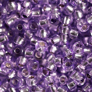 Бісер 10/0, колір - бузковий блискучий, блідий , №78123 (уп.50 грам), фото 1