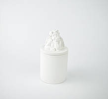 Ароматична свічка ручної роботи Купідон CUPID SANTAL EDT WHITE 100% WOOD WAX 165 g