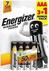 Батарейка Energizer R3/AAA Alkaline / блістр 4шт