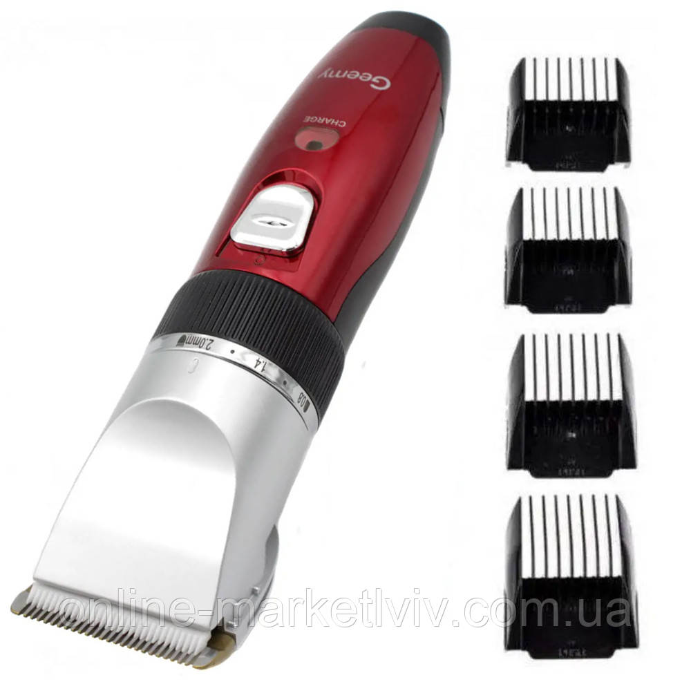 Машинка акумуляторна для стрижки волосся GM 6001 / Бездротова машинка професійна, фото 1