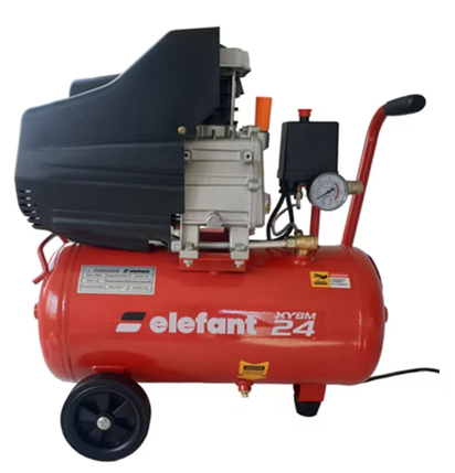 Компресор 24л масляний для пневмоінструменту XYBM24 ELEFANT 8бар компресор масляний 24л для гаража, фото 1
